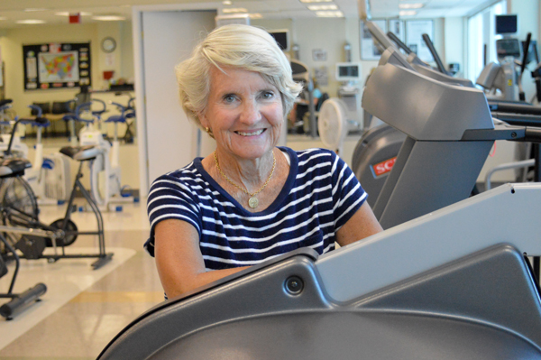 Dinah Reath had a heart attack while teaching an aquatic exercise class. Now, after two stents and Cardiac Rehab, Dinah is excited to share her knowledge as a volunteer cardiac coach.