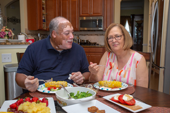 Milton and Deb Brown enjoy cooking healthy meals at their home in Heritage Shores in Bridgeville. Photos by Carolyn Watson Photography. Milton and Deb Brown enjoy cooking healthy meals at their home in Heritage Shores in Bridgeville. Photos by Carolyn Watson Photography.