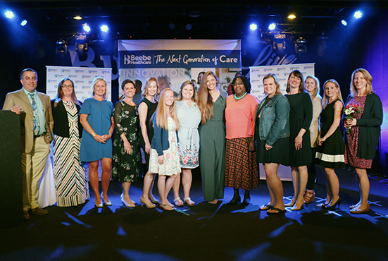 The award recipients and committee members pose for a photo at the 2019 Nursing Excellence Awards. Pictured left to right are: Chief Nursing Officer Steve Rhone, Laura Smith, award recipient Karen Pickard, award recipient Charlotte Buoni, award recipient The award recipients and committee members pose for a photo at the 2019 Nursing Excellence Awards. Pictured left to right are: Chief Nursing Officer Steve Rhone, Laura Smith, award recipient Karen Pickard, award recipient Charlotte Buoni, award recipient