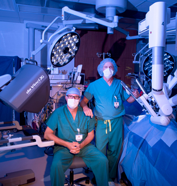 Dr. Kurt Wehberg and PA-C Ty Huskey have performed more than 500 robotically assisted surgeries each. Dr. Kurt Wehberg and PA-C Ty Huskey have performed more than 500 robotically assisted surgeries each.