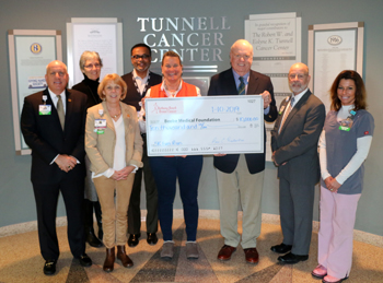  Tom Protack, Vice President of Development, Beebe Medical Foundation; Diane Barlow, Beebe Medical Foundation; Judy Aliquo, President & CEO, Beebe Medical Foundation; Derrick Johnson, Tunnell Cancer Center Business Manager; Anne Raskauskas, organizer of t