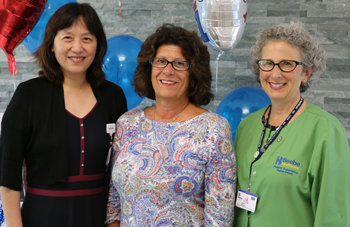 Dr. Chen, Emilie, and Jody Barbarulo. Dr. Chen, Emilie, and Jody Barbarulo.