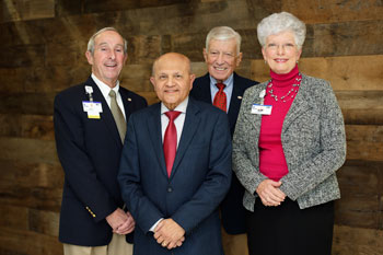 Past Board Chairs present at Reception