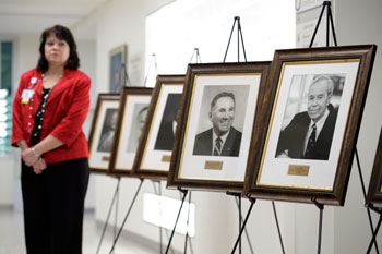 Newly unveiled Board Chair Portraits