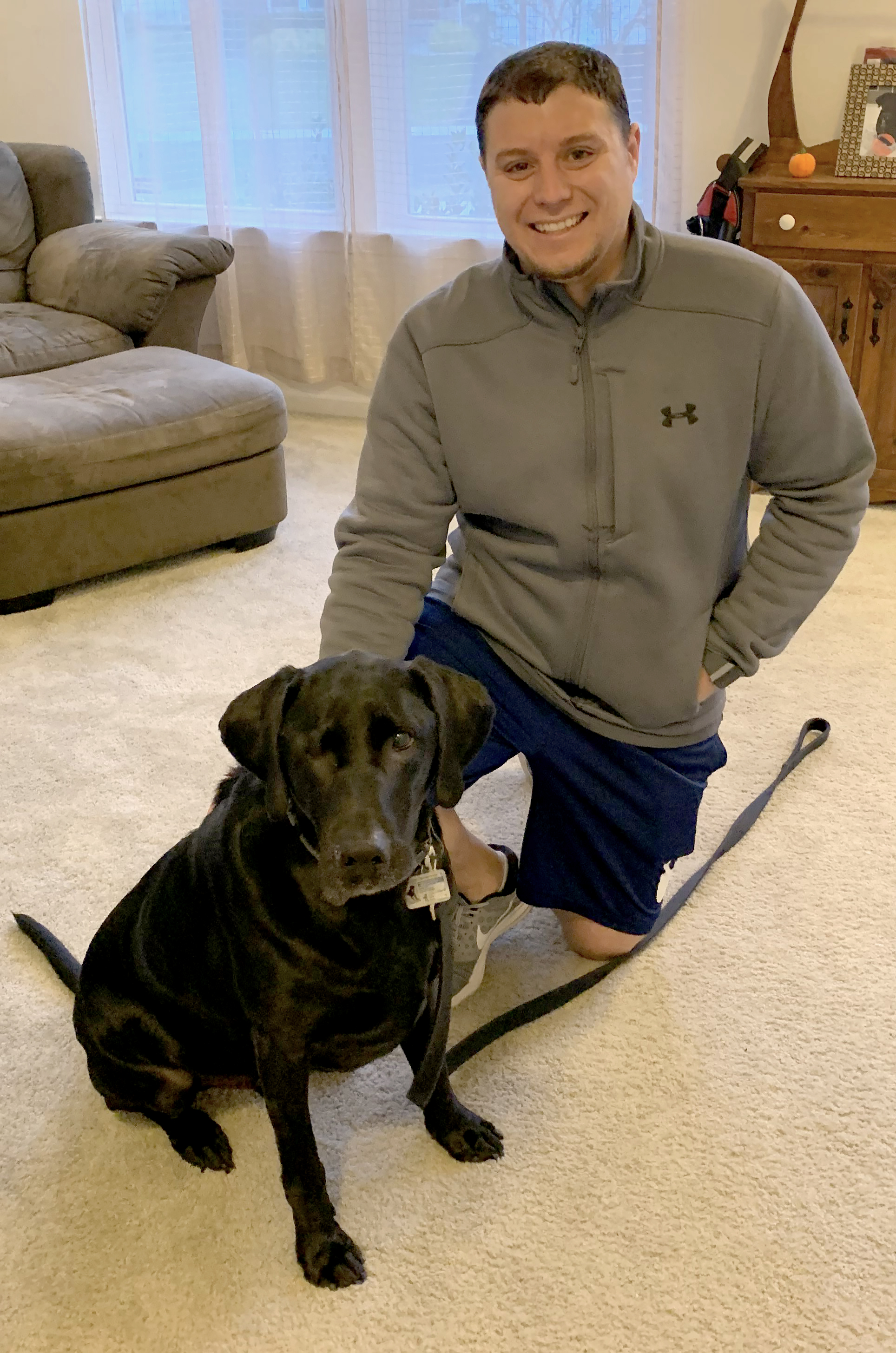 Ryan Marshall and his dog, Oakley