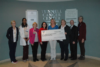 Big Fish Grill Restaurant/Foundation check presentation at Tunnell Cancer Center