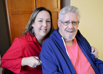Tera Fazal and her grandfather H. Richard Valentine enjoy time together following his Micra pacemaker procedure. Tera Fazal and her grandfather H. Richard Valentine enjoy time together following his Micra pacemaker procedure.
