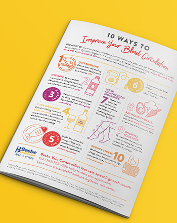 Download the infographic to learn how to improve your vein health. Download the infographic to learn how to improve your vein health.