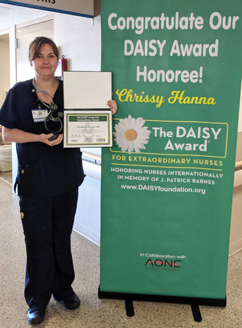 Chrissy Hanna June DAISY recipient