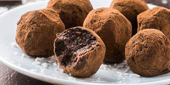 Ornish cocoa truffles
