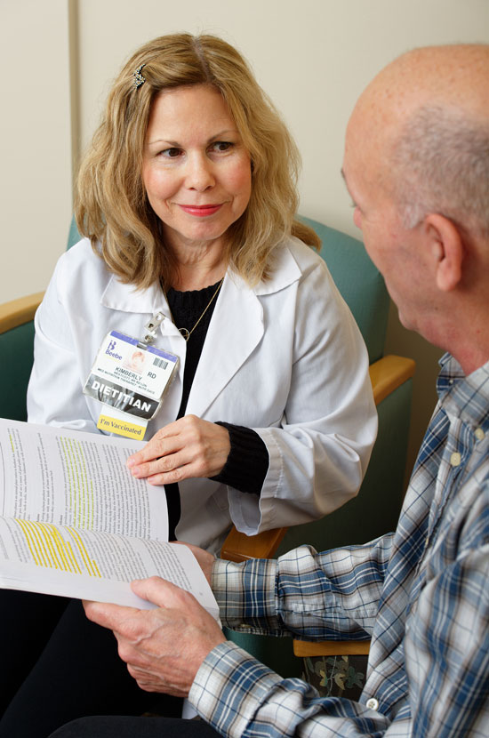 Kim Westcott with Thomas Killean, patient