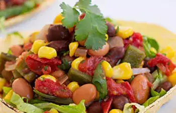 Ornish bean taco