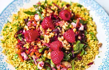 Beet Apple Salad on Millet