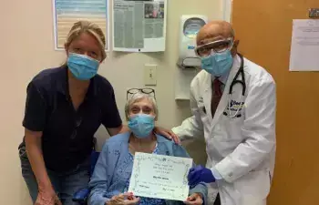 Mary Kahane celebrates excellent care