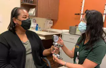 Jeri and Jen Guerin at Beebe Occupational Therapy, Georgetown