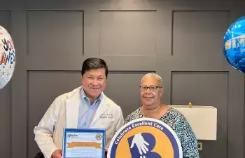 Rosella Gray with Dr. Choy