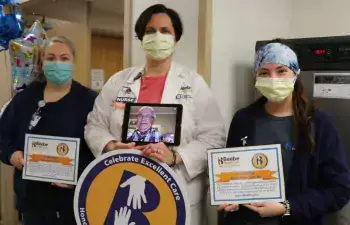 Reddington with Nurses