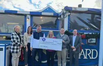 Beebe Goes Purple 2023 Donation Check