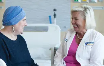 Dr Diana Dickson-Witmer and patient