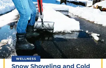 person shoveling snow