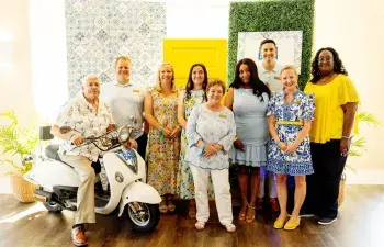 Photo of Foundation Team, from left to right:  Dave Szumski, Justen Albright, Amy Keller, Brooke Schaffer, Sheila Bravo, Tammy Watson, Sean Flannigan, Kaitlyn Gallander, Hollie Ford