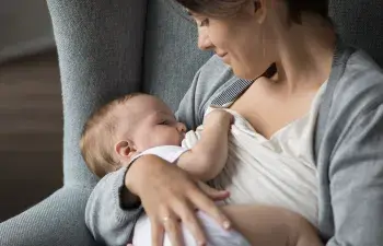 Mother breastfeeding her baby