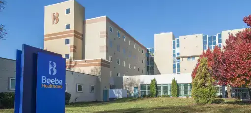 Beebe Healthcare-front of hospital_sized.jpg beebe margaret h rollins lewes campus