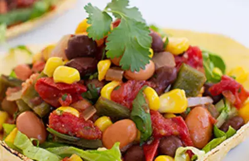 Ornish bean taco