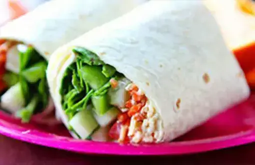 hummus veggie wrap