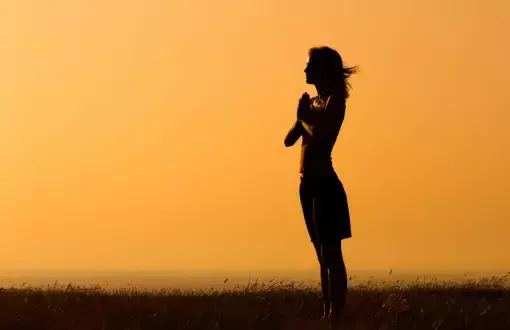Meditating can reduce stress and increase calm.