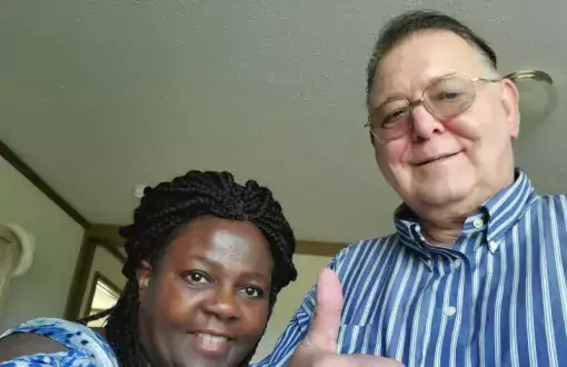 Joe and Judy Velotti celebrate excellent care.