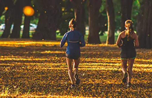Women running for health