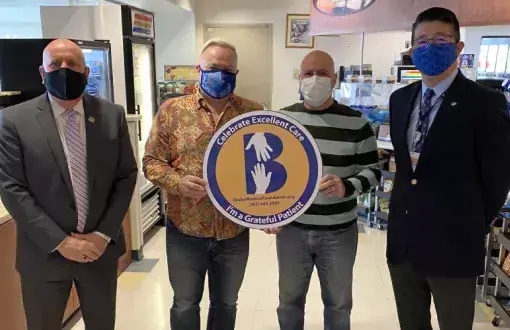 Joe and Darryl with Tom Protack and Dr David Tam