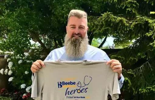Christian Hudson supports Beebe 5K