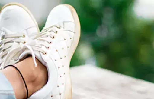 ankles and sneakers