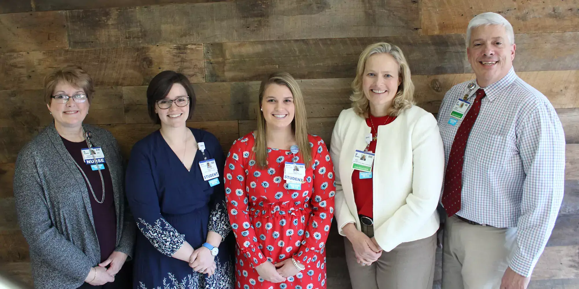 Hopkinson_Scholarship_Print.jpg Tracy Bell, Margaret H. Rollins School of Nursing Program Coordinator, Beth Owens of Milton, Kelsi Warrington of Georgetown, Kay Young, Director of Development, Beebe Medical Foundation, and David Szumski,