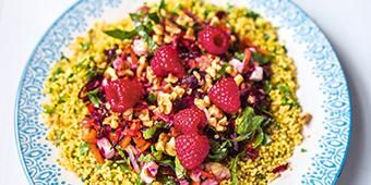 Beet Apple Salad on Millet