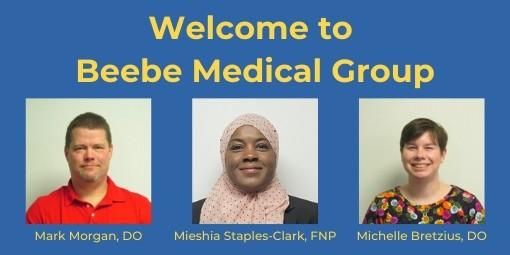 welcome new providers to Beebe Medical Group
