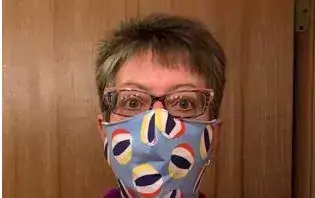 Pam Smith in cloth face mask