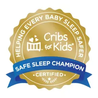 Cribs for Kids Hospital Certification Seal- Gold.jpg Safe Sleep