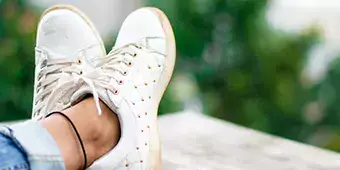 ankles and sneakers