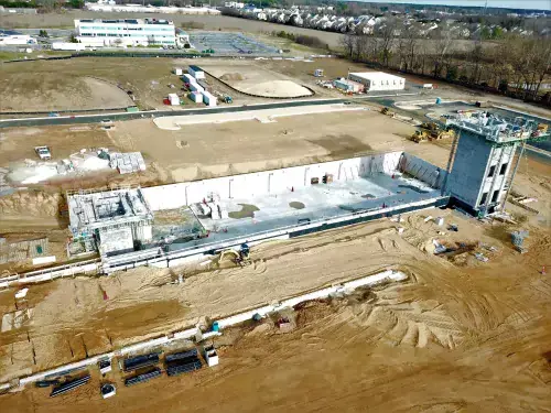 An aerial view of the Rehoboth Health Campus.