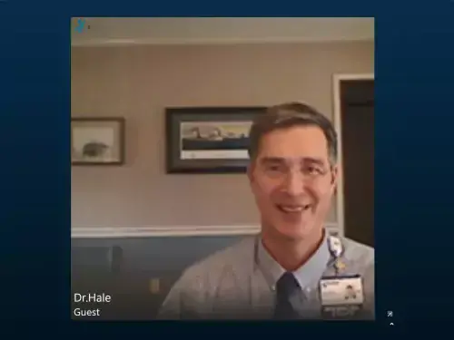 Dr. Hale.jpg Dr Hale on telemedicine call