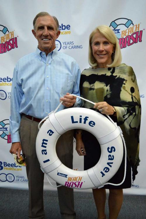 Joseph and Debbie Schell at the 2019 Beebe Beach Bash