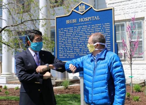 Dr Tam and Steve Aune