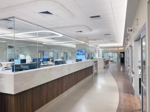 Nurses Station at South Coastal Emergency Department