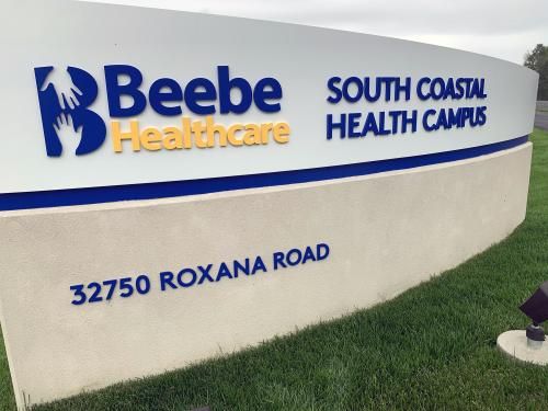 South Coastal Health Campus sign