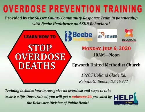 Naloxone training, Rehoboth