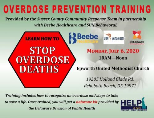 Naloxone training, Rehoboth