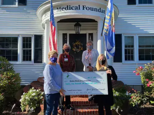 Jean and Joan 2020.jpg Cherrie Rich, Tournament Chair; Diane Barlow, Major Gift Officer, Beebe Medical Foundation; Kay Young, Executive Director of Development, Beebe Medical Foundation; Amy Popovich, Event Coordinator, Beebe Medical Foundation.